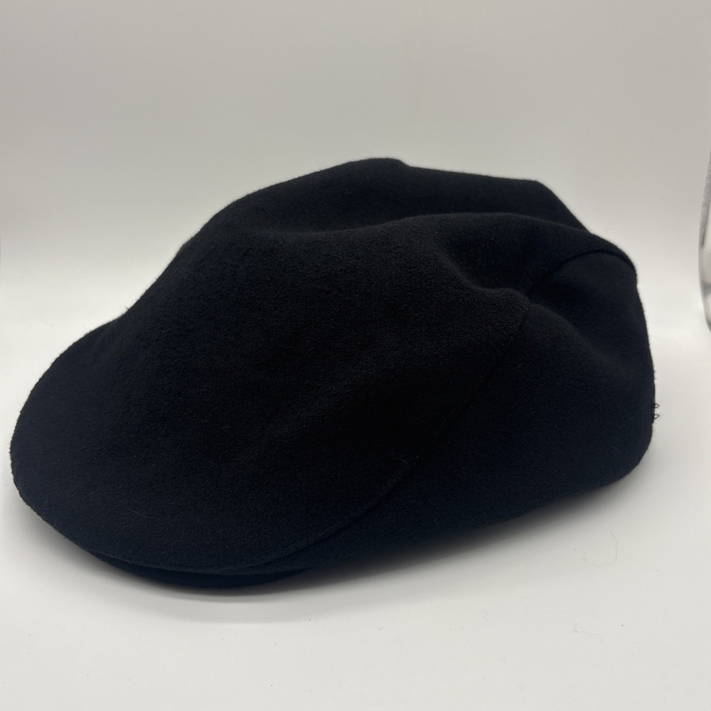 Cole Haan Newsboy Cap Men's Classic Ivy Cap Black Wool Blend Large/X-Large VGUC